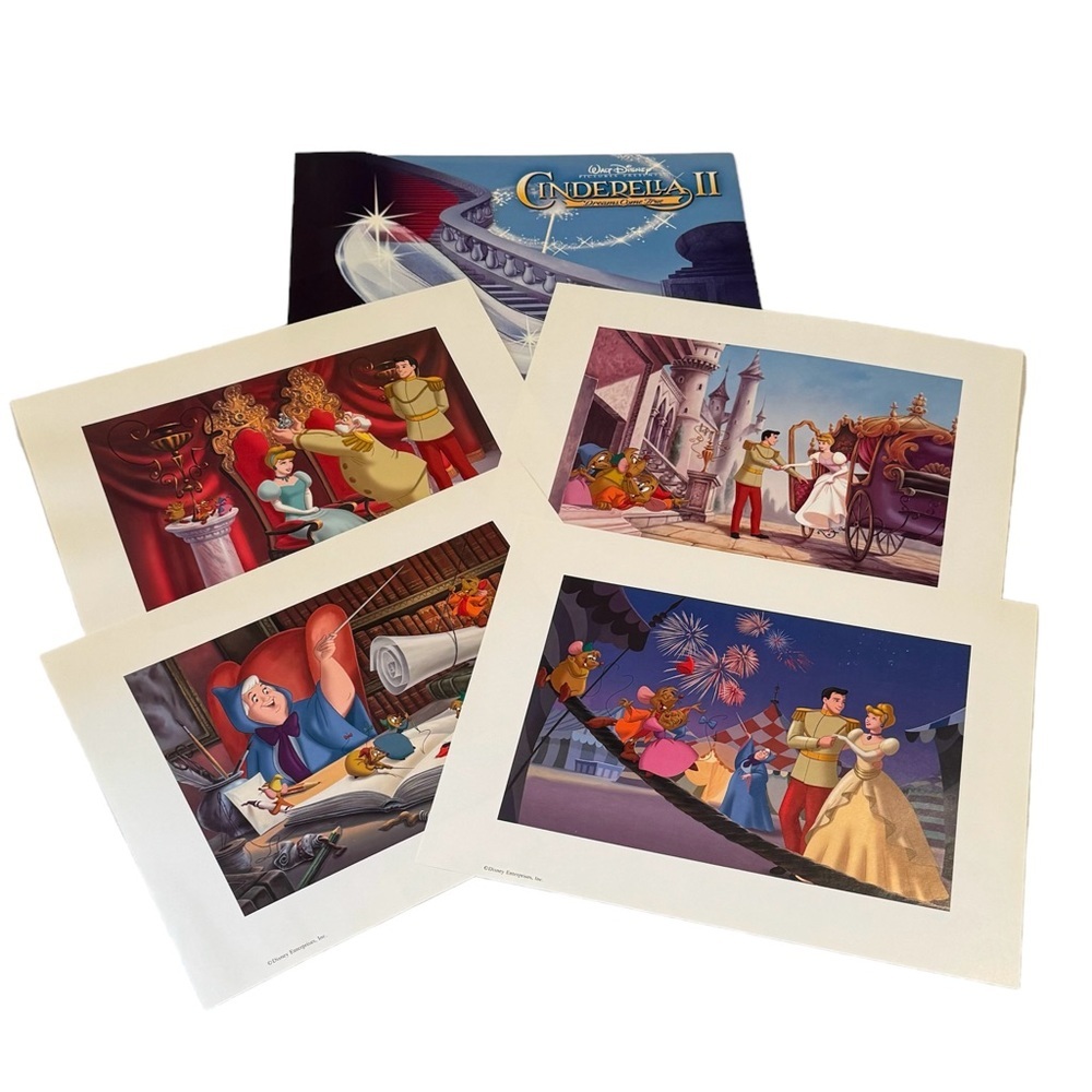 Disney’s Cinderella II Dreams Come True Litho Portfolio Set from 2002